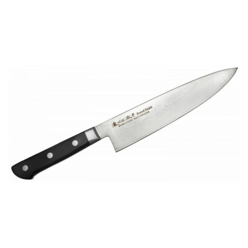 Satake 805-544 Daichi Gyuto (Séf) japán damaszk konyhakés, 20 cm-es penge hossz, damaszk acél, pakka fa markolat