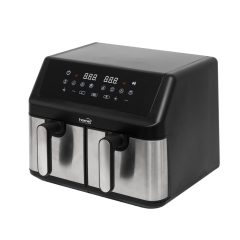   HOME HGAF29 duplakosaras forrólevegős sütő, 2 x 4,5L, 2000 W, digitális vezérlés, 8 féle üzemmód