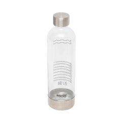   Home HGSZG1000P vizes palack, HGSZG1000 szódagéphez, BPA mentes, PET műanyag, rozsdamentes acél fedő és talp, 1 L, 850 ml szénsavasítható