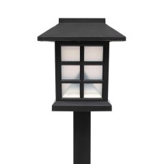   Home MX716 napelemes kerti lámpa, 12db-os display, műanyag, 1 db hidegfehér LED, kültéri, beltéri