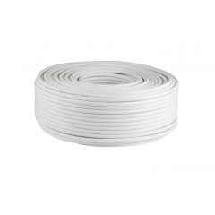   Home RG 6-32/WH koax kábel, 75 Ohm, PVC és PE szigetelés, réz ér, 32 szál rézharisnya, alumínium + PET fólia, 100m, fehér