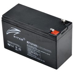   Ritar RT 12120 ólomakkumulátor, 12V/12 Ah, 5 éves élettartam, zárt konstrukció